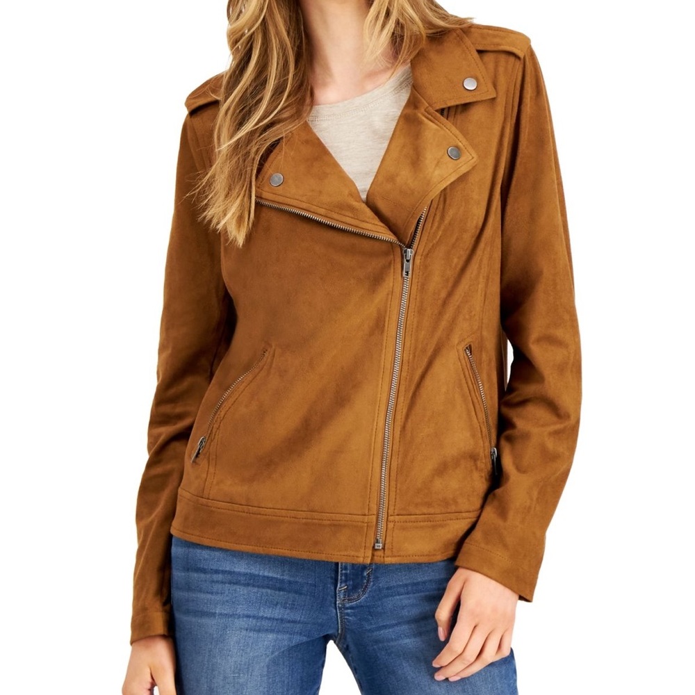 NWOT | Philosophy | Vegan Suede Leather | Moto Jacket | M